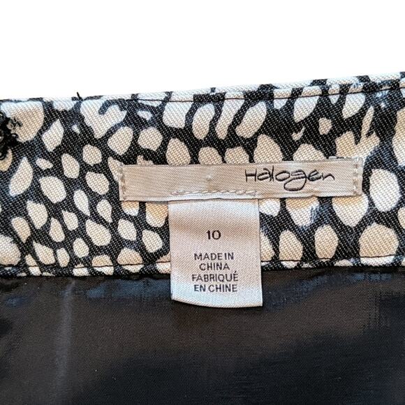 EUC Halogen Printed B&W Pencil Skirt, 10 - Picture 4 of 5